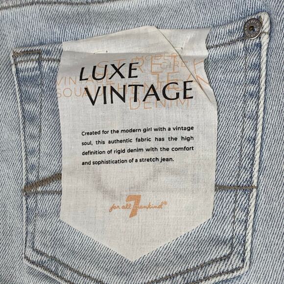 NWT 7 For All Mankind Jeans Womens sz 25 Josefina Slim Boyfriend Luxe Button Fly - Picture 12 of 16